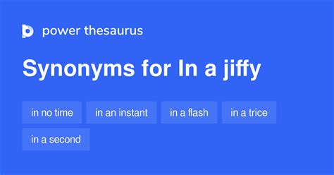 jiffy synonym.